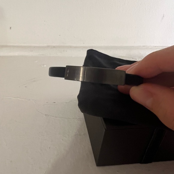 Emporio Armani Black Leather strap Bracelet - Picture 10 of 10